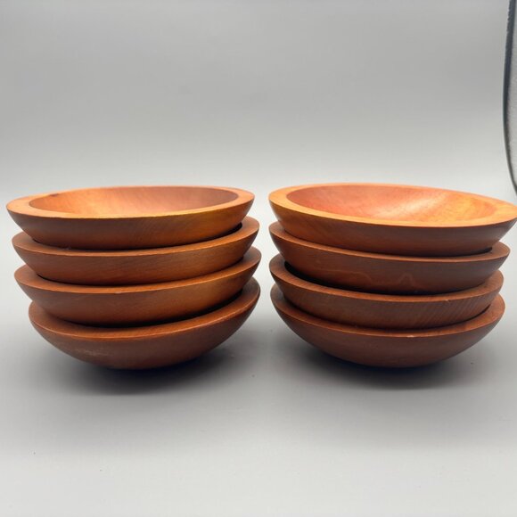 Vintage Baribocraft Maple Salad Bowls Sets | Hand Crafted in Canada - Picture 6 of 7